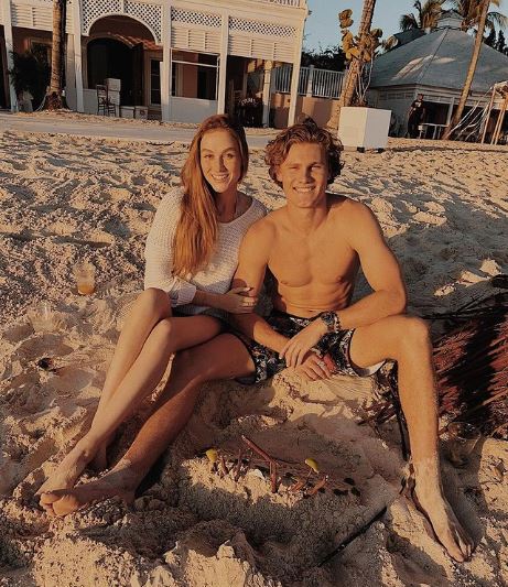 Madison Lintz and her boyfriend's first Instagram post as a couple.