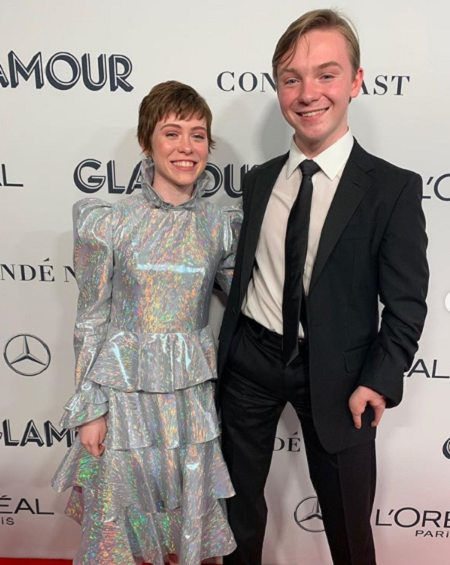 Sophia Lillis and her twin brother Jake.