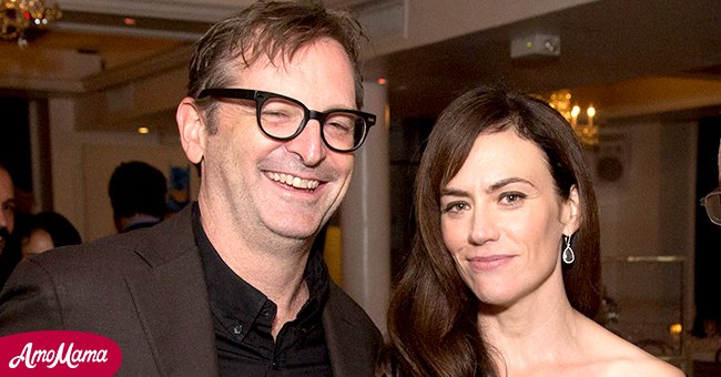 Maggie Siff with her husband Paul Ratliff