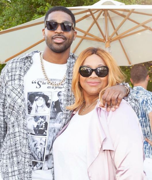 Tristan Thompson with his late mother