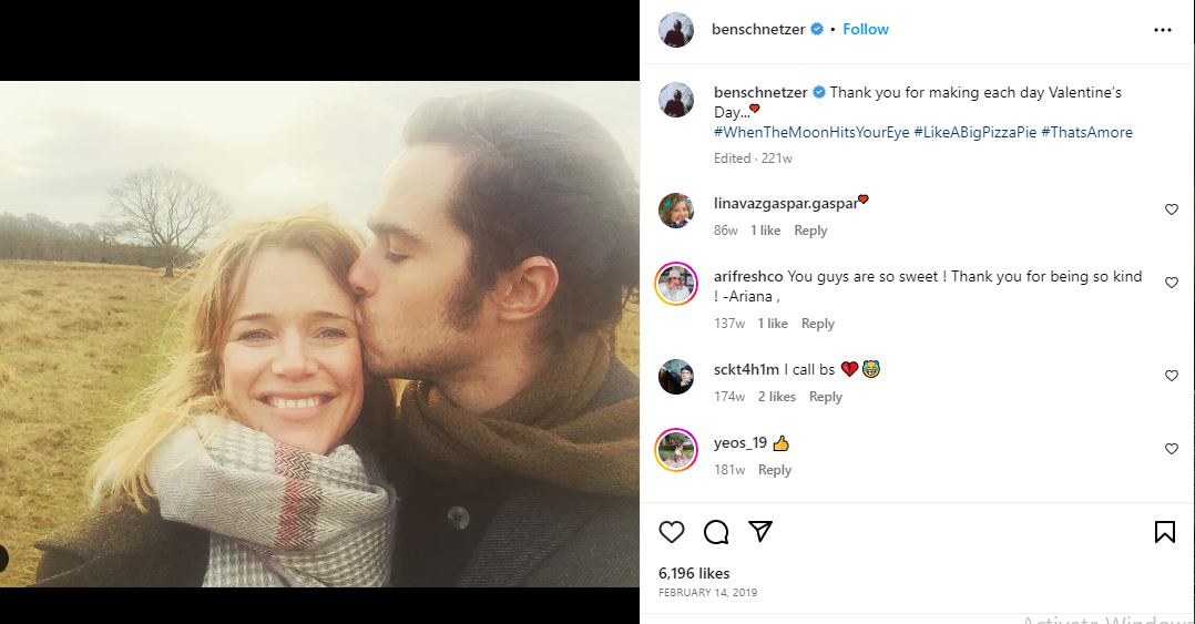 Ben Schnetzer occasionally gives a glimpse of his love life.