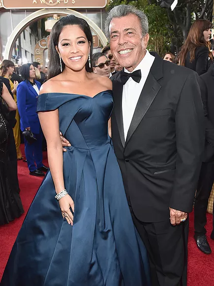 Gina Rodriguez brought her dad as a date on Golden Globes in 2016