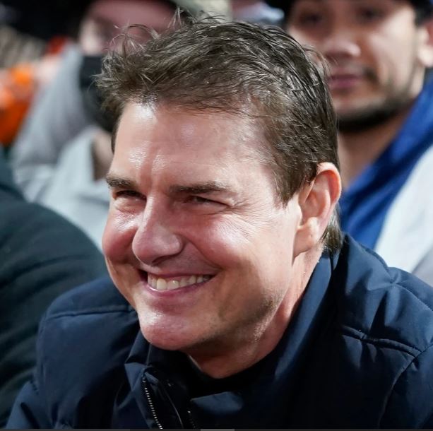 Tom Cruise at a baseball game in San Francisco in 2021.