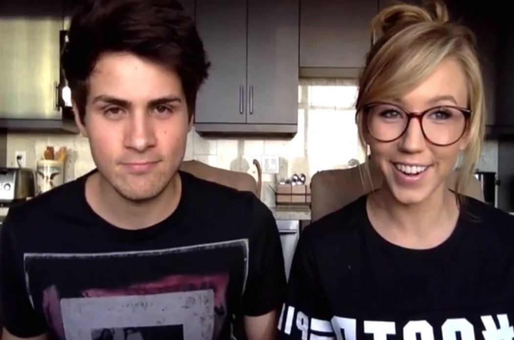 Anthony Padilla with ex-girlfriend Kalel Cullen