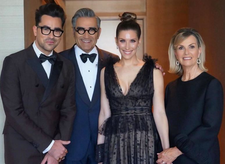 Dan Levy with his family