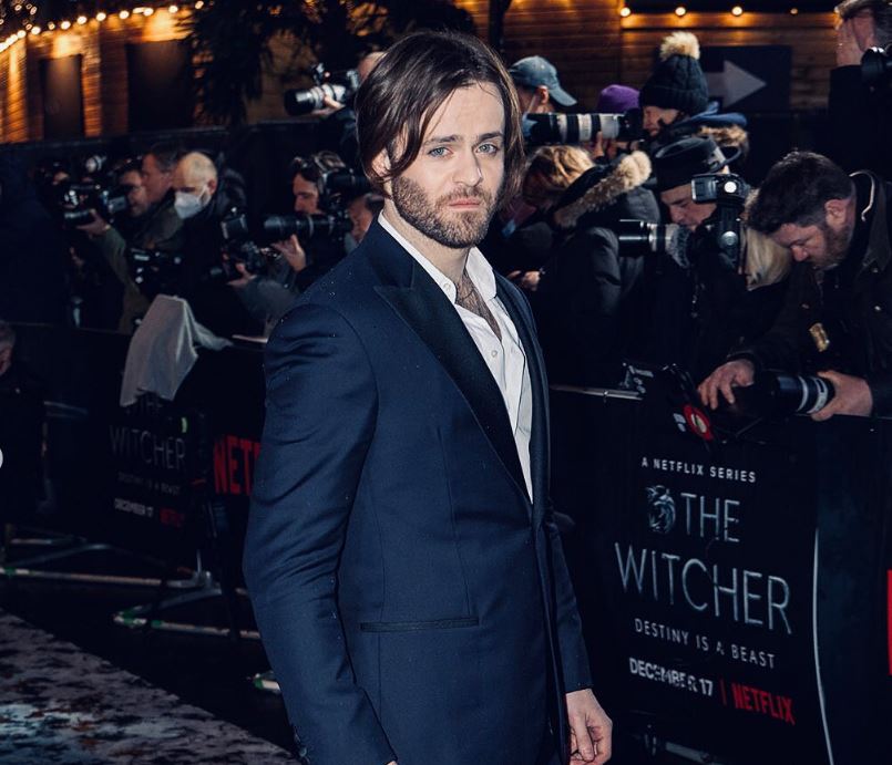 Joey Batey at 'The Witcher' premiere red carpet event