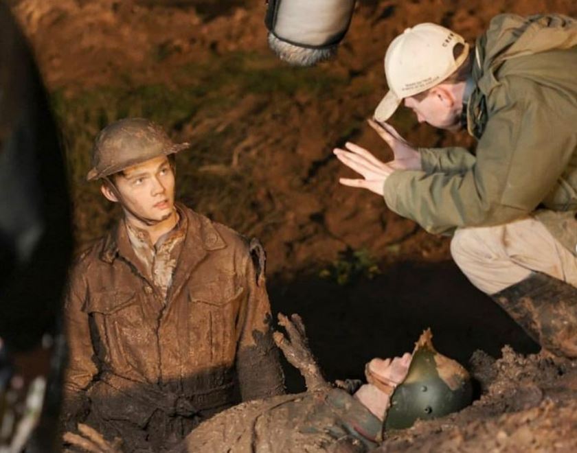 Levi Miller on the sets of 'Before Dawn' movie
