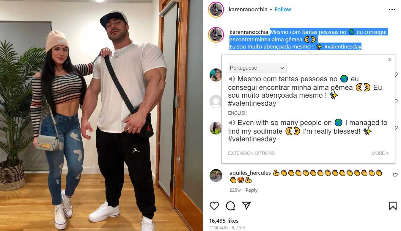 Rafael Brandao's wife posts a heartfelt social media post about them