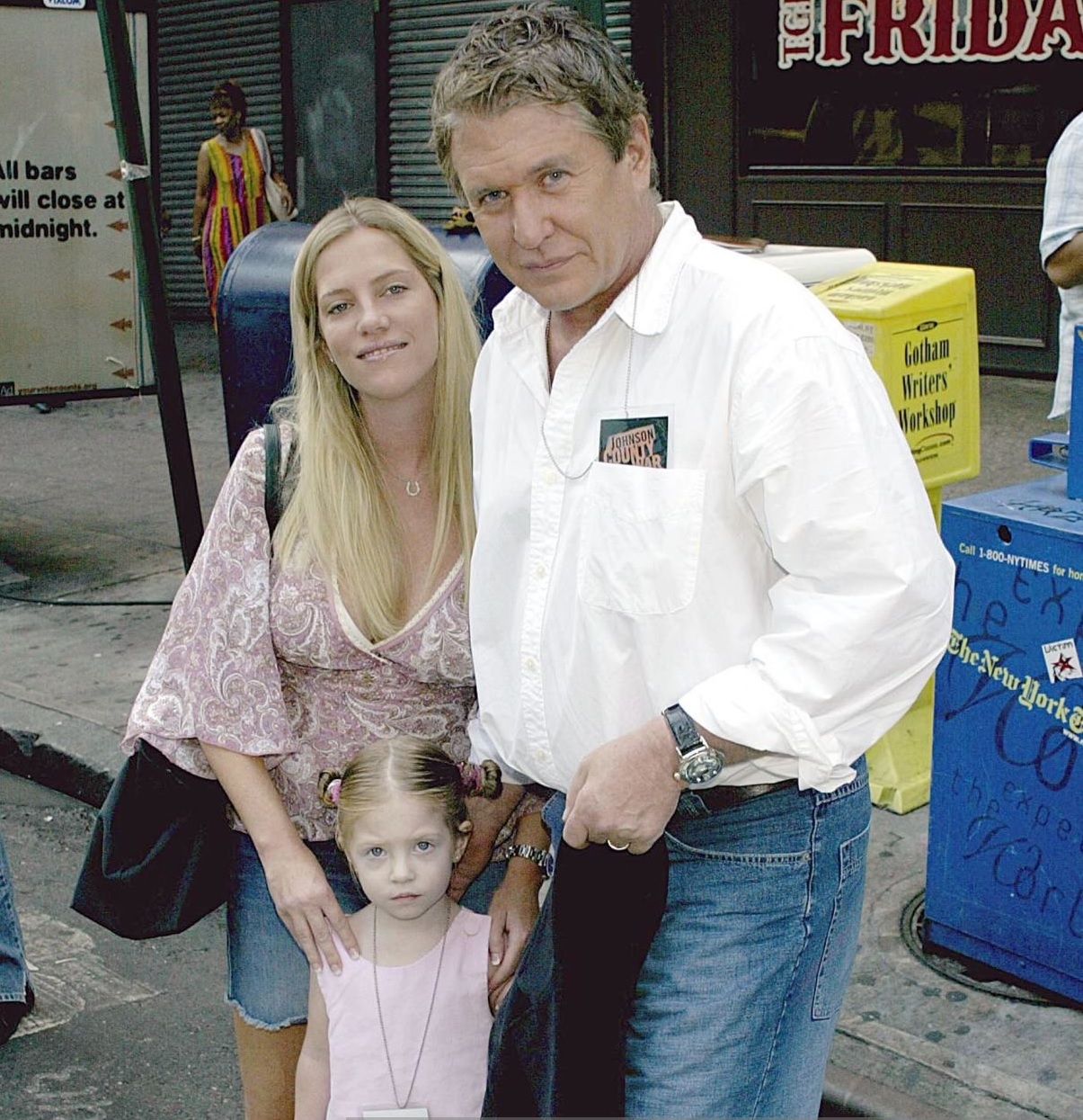 Tom Berenger with his third wife Patricia Alvaran and daughter Scout Moore