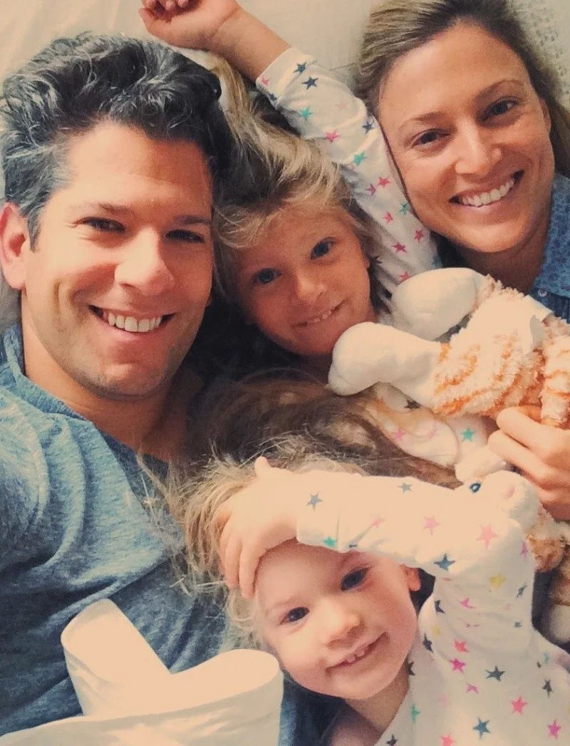 Cassandra Marino and her husband Michael Marino with their children.