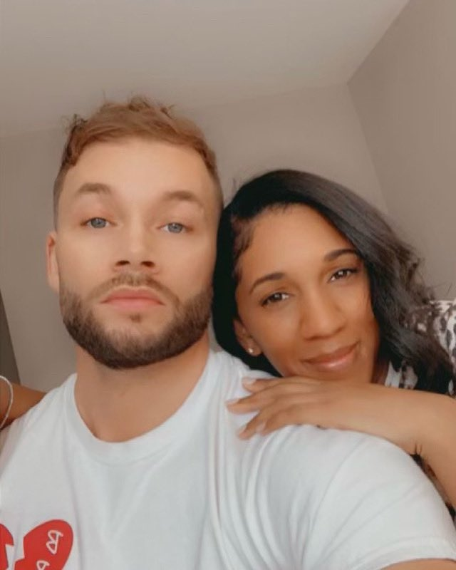 Trinity Whiteside shared this picture of himself with his wife on social media