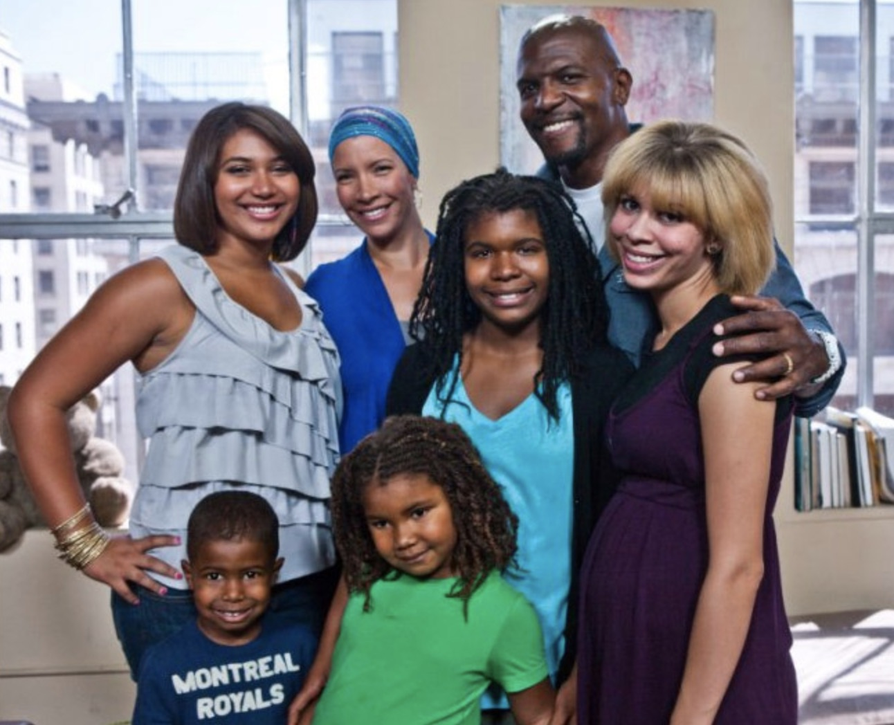 Terry Crews with his wife and five children