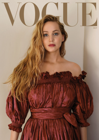 Jennifer Lawrence in Vogue magazine