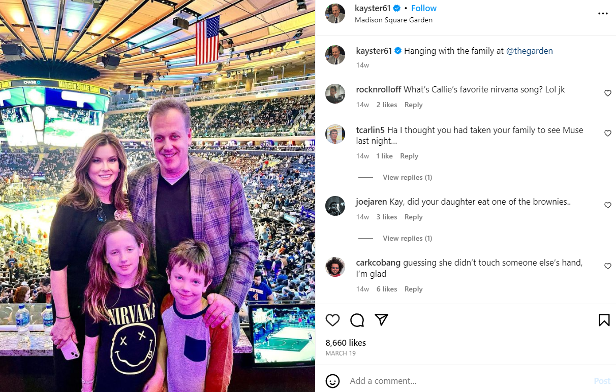 Michael Kay with his family