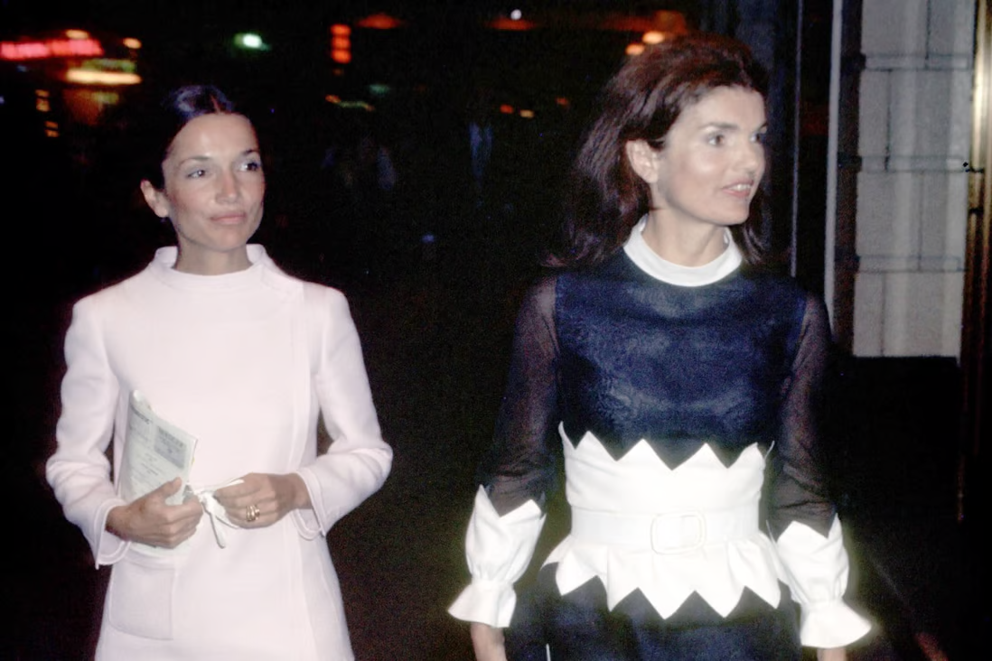 Jacqueline Kennedy with her biological sibling Caroline Lee Radziwill