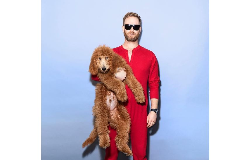 Connor Tillman with his dog