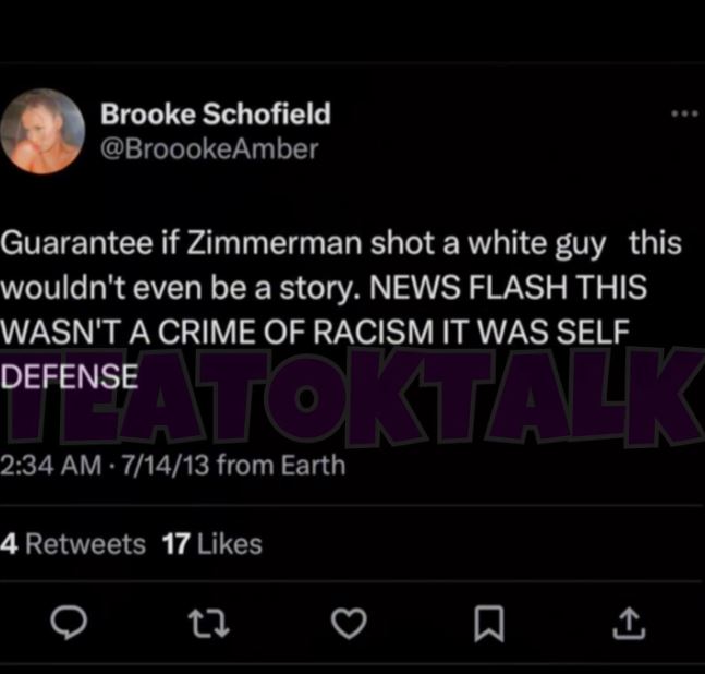 Brooke Schofield Racist Tweets exposed