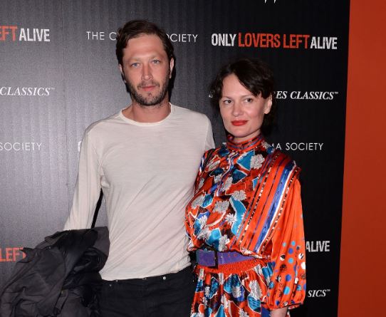Ebon Moss-Bachrach with girlfriend Yelena Yemchuk at the 'Only Lovers Left Alive' premiere