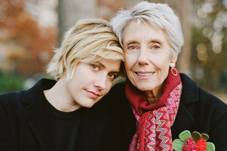 Greta Gerwig with her mother