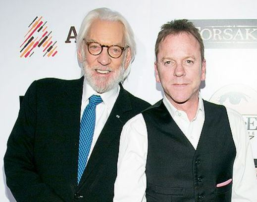 Kiefer Sutherland with his father Donald Sutherland