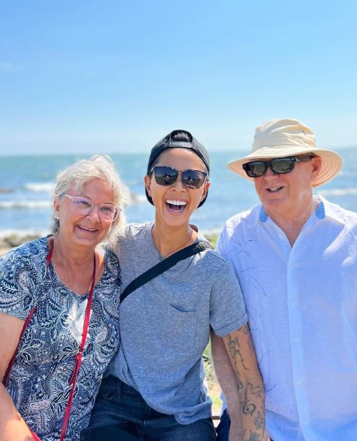 Kristen Kish with her parents Michael and Judy Kish