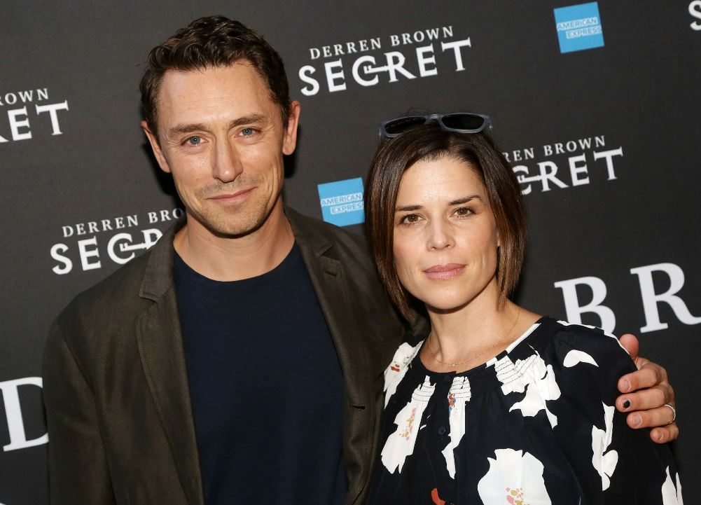 Neve Campbell with her current partner JJ Feild