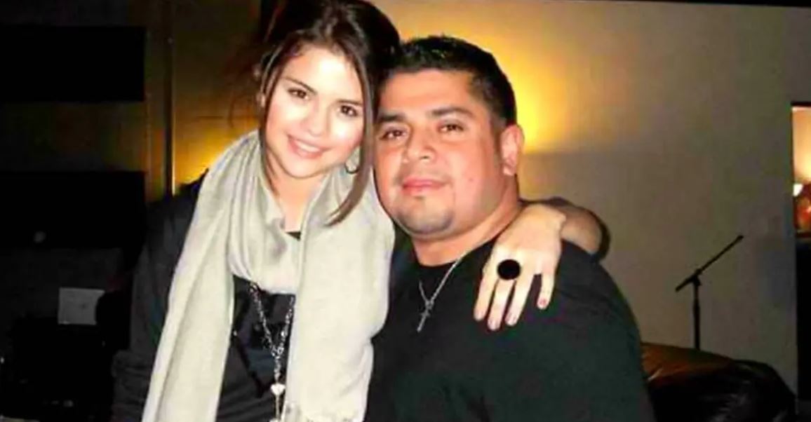 Selena Gomez with her dad Ricardo “Rick” Gomez