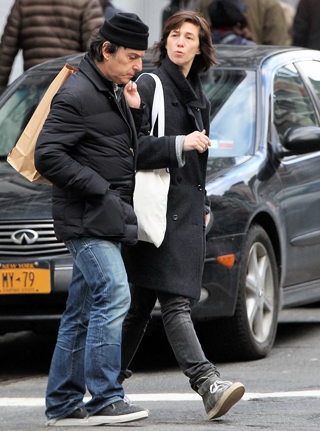 Charlotte Gainsbourg stepped out with her fiancee Yvan Attal in New York city 


