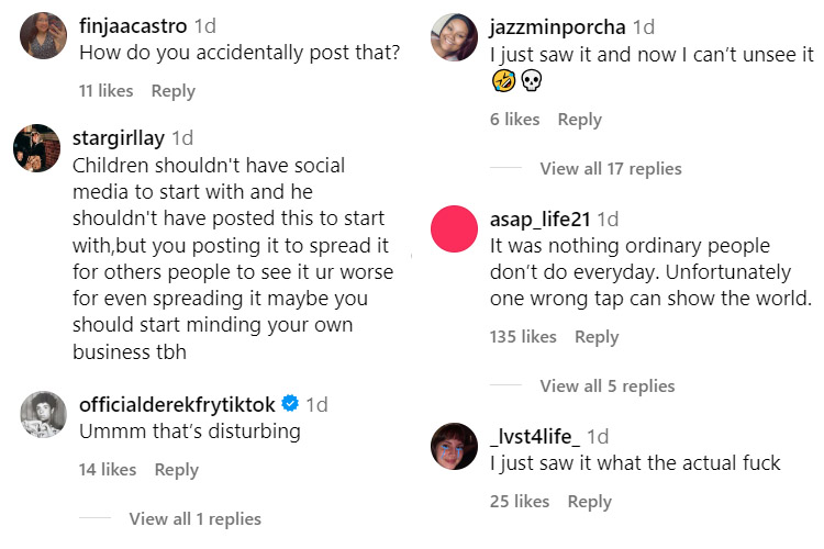 More comments related to the leak of Blesiv's explicit video