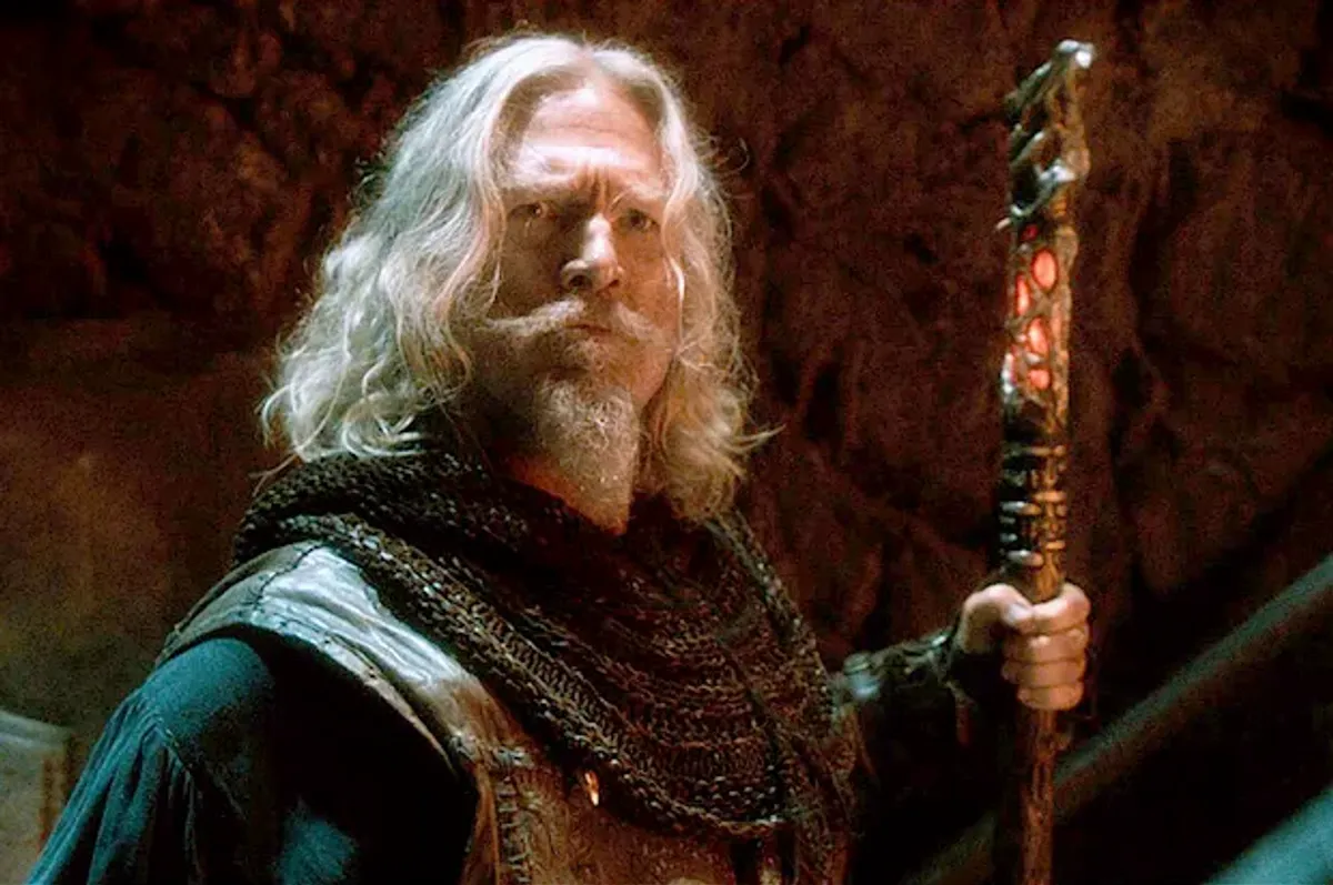 Jeff Bridges as Master Gregory in the 'Seventh Son'