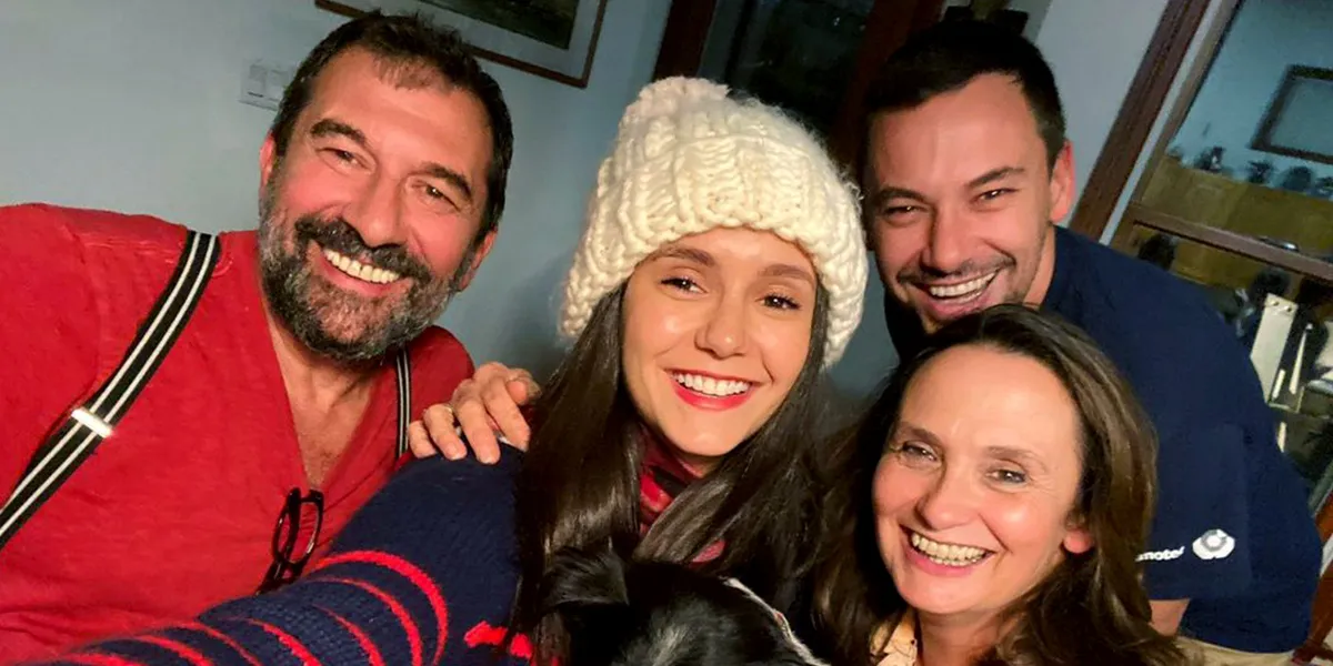 Nina Dobrev in pictures with her family