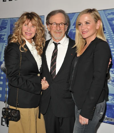 Jessica Capshaw with her parents Kate Capshaw and Steven Spielberg