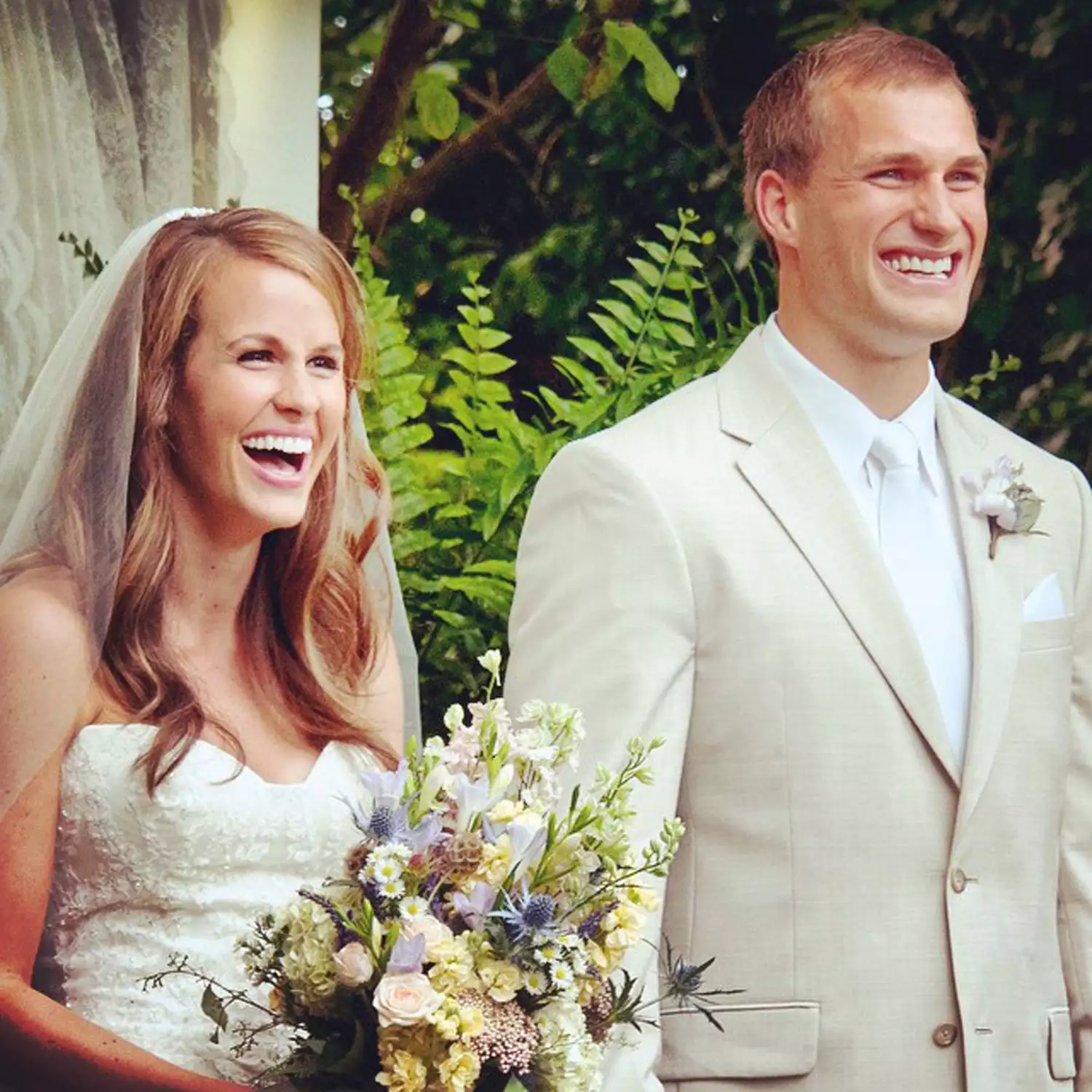 Kirk Cousins and Julie Hampton tied the knot in 2014