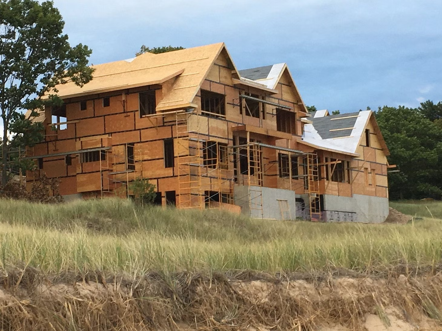Kirk Cousins house in Lake Michigan, when it was under construction