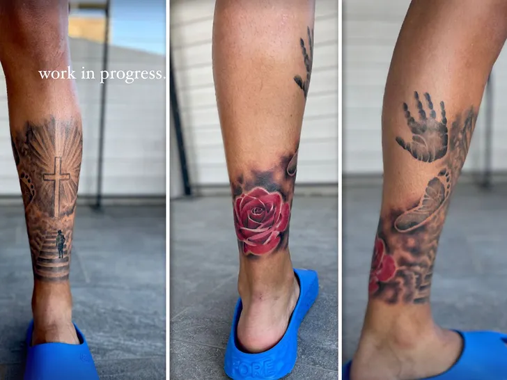 Patrick Mahomes' three new tattoos.