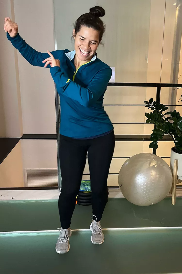America Ferrera includes dance in her workout routine