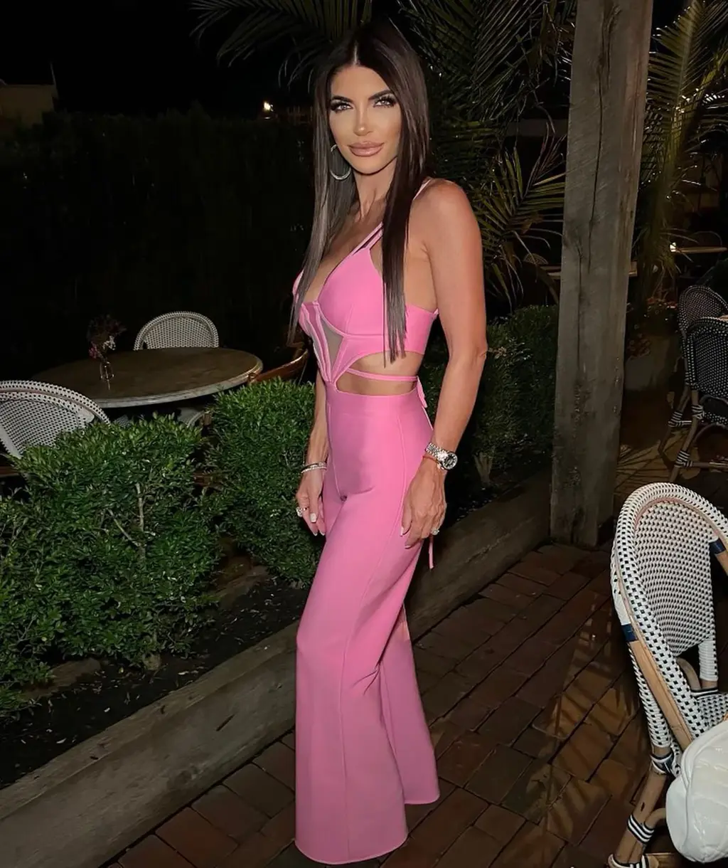 Teresa Giudice during her barbie themed birthday party