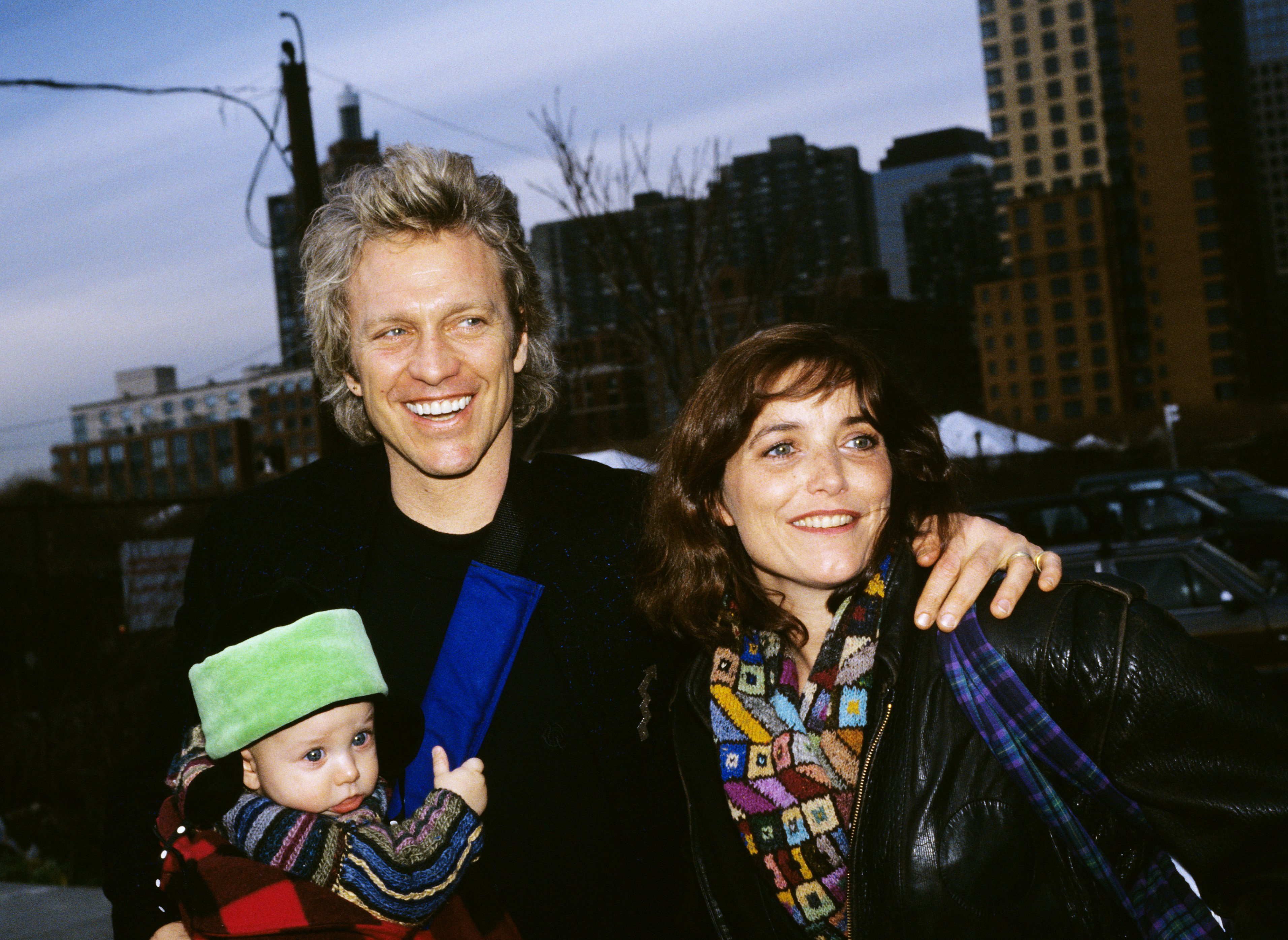 Karen Allen with her then husband Kale Browne and their son