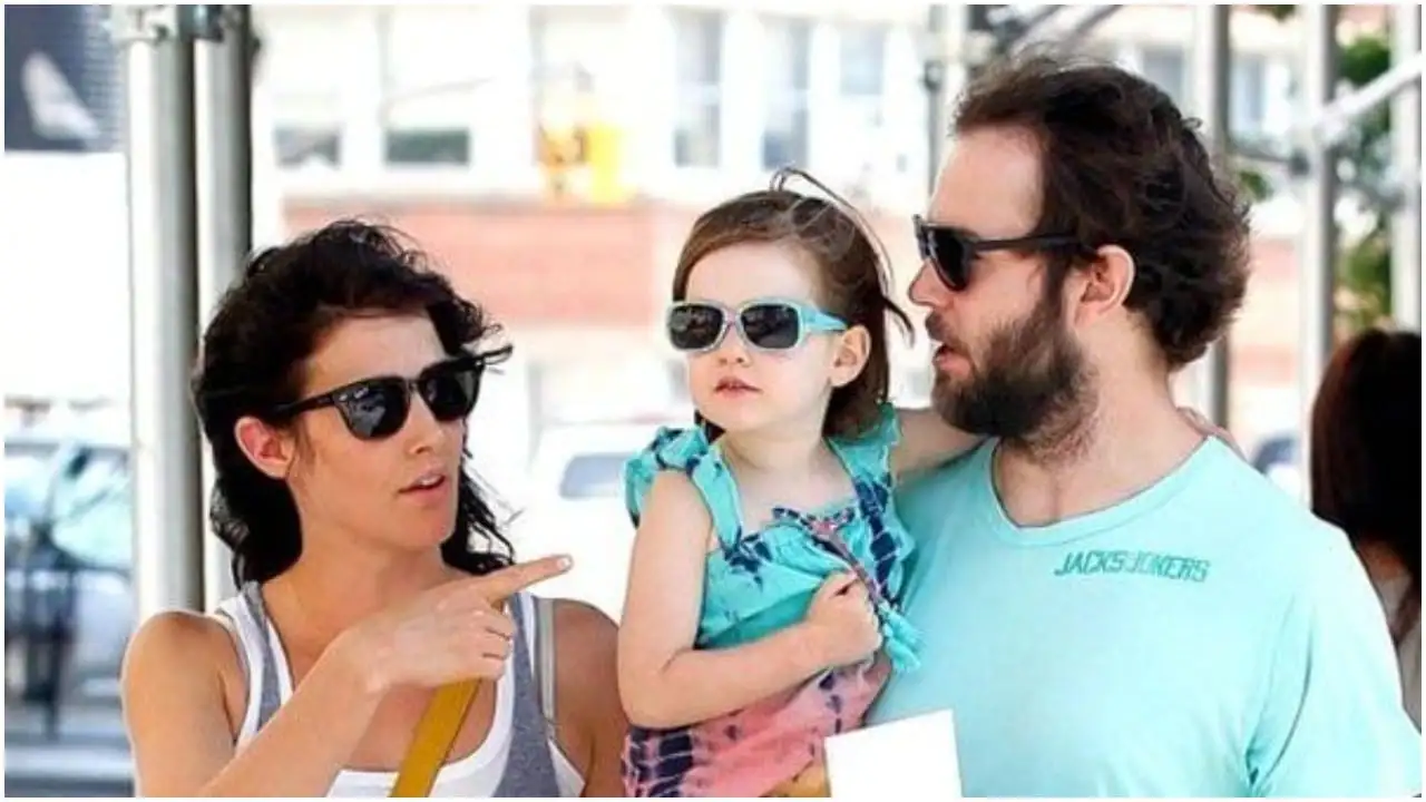 Cobie Smulders pictured with her family