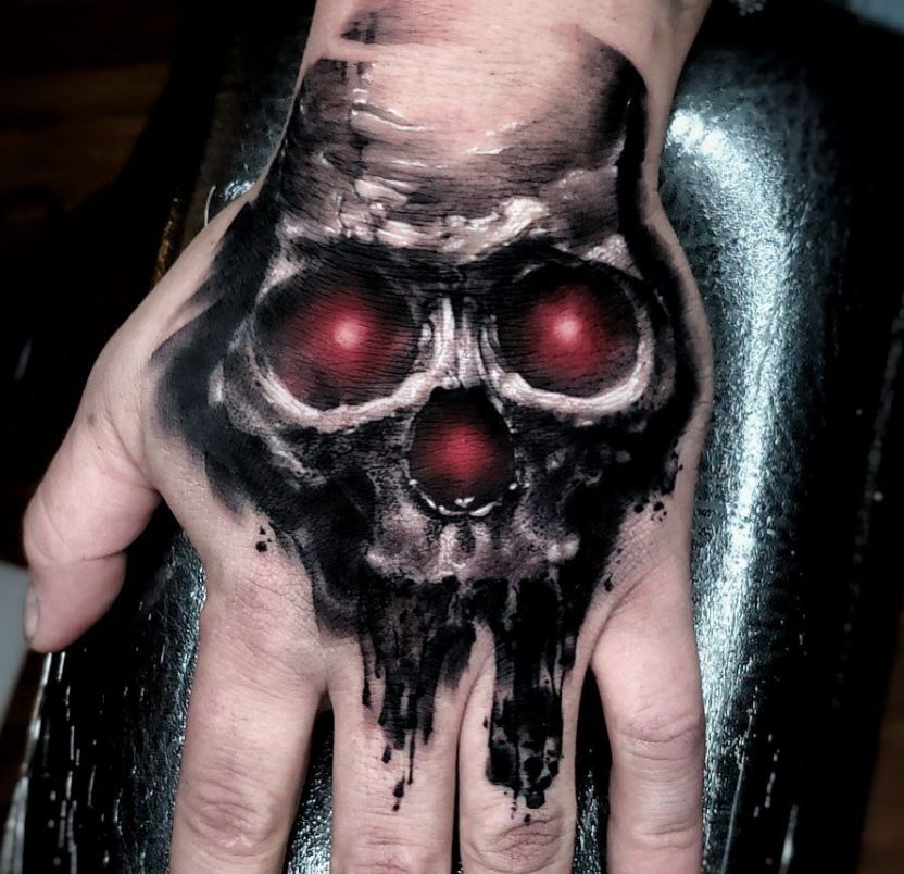 Bray Wyatt's hand tattoo