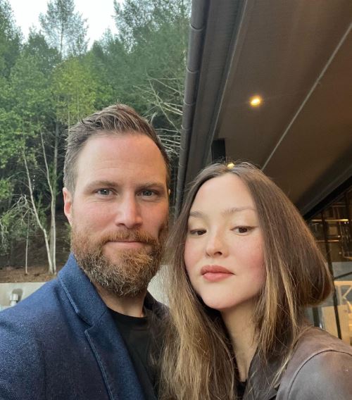 Devon Aoki with her husband James Bailey in her winery