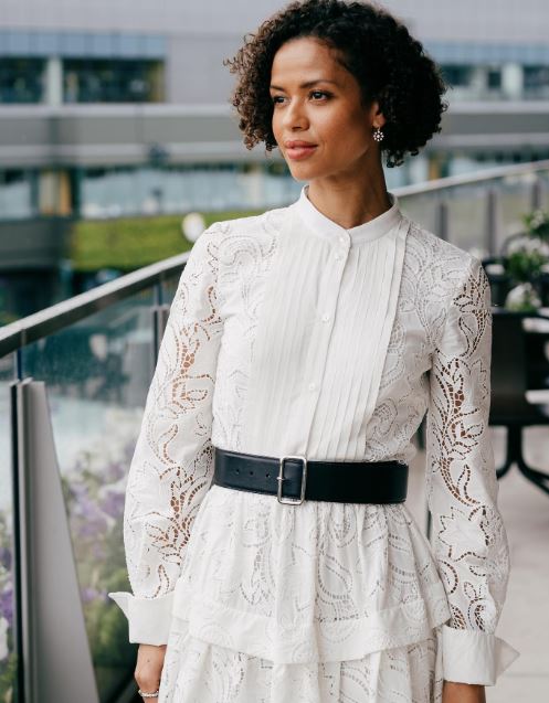 Gugu Mbatha-Raw posing for picture