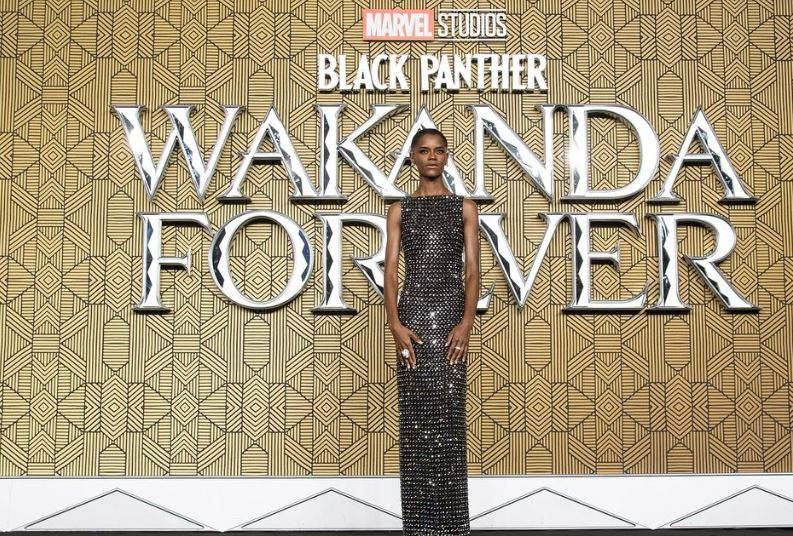Letitia Wright at the Black Panther : Wakanda Forever premiere event