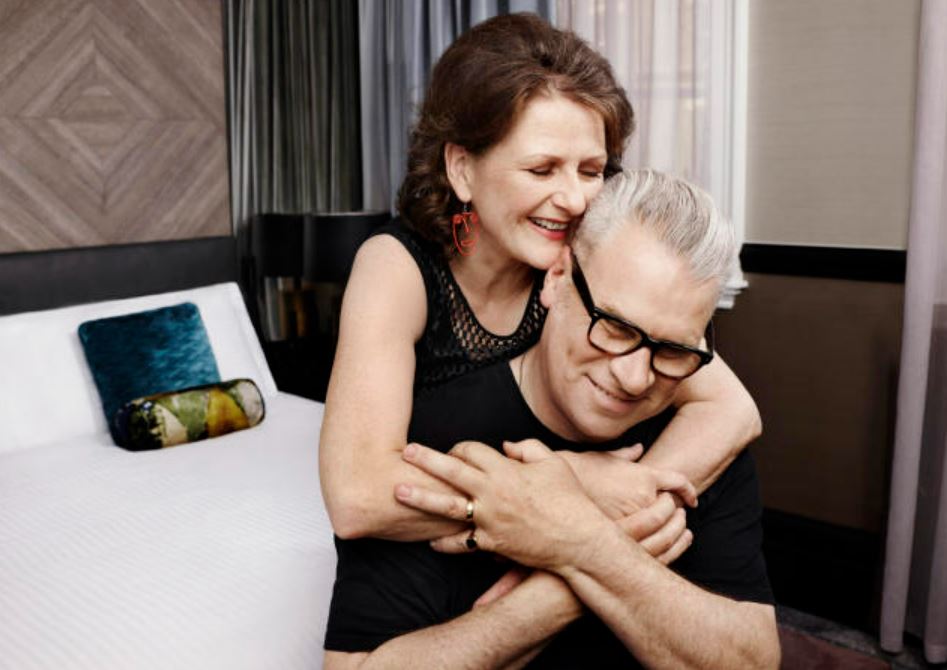 Mark Kermode with his wife Linda Ruth Williams