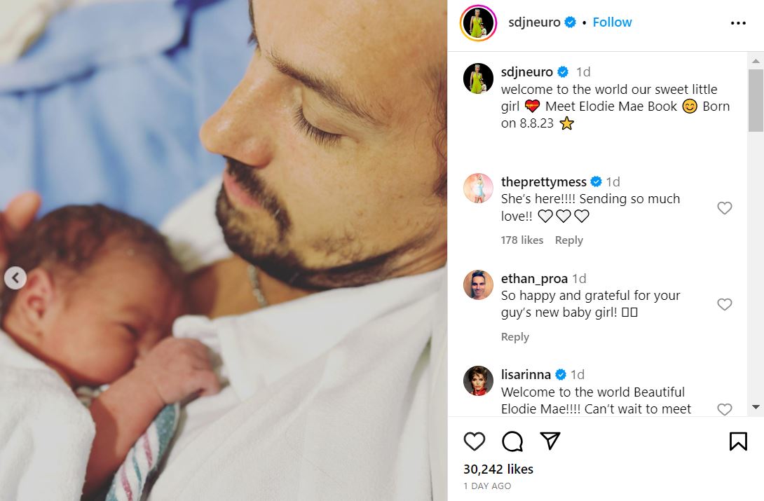 Sanela Diana Jenkins posts about the newest addition in her family