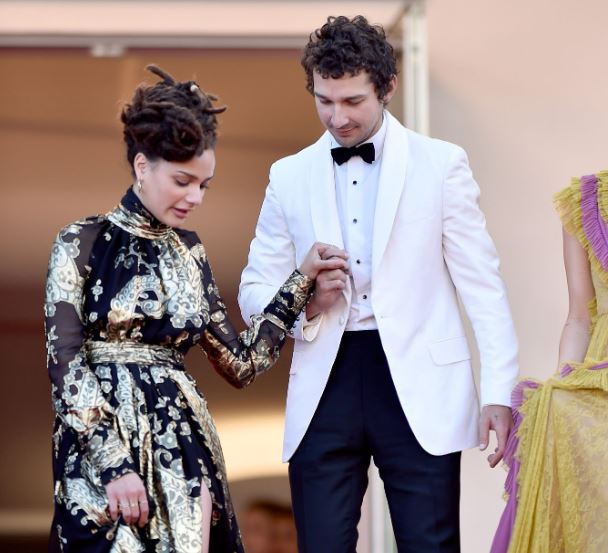 Sasha Lane with her ex-boyfriend Shia LaBeouf at the 69th Annual Cannes Film Festival