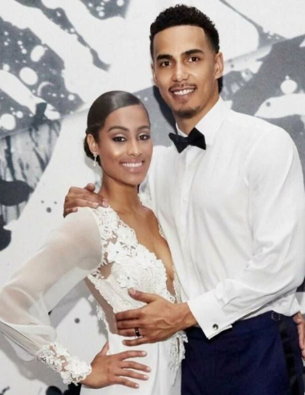 Wedding picture of Skylar Diggins and Daniel Smith
