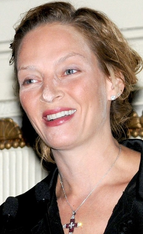 Uma Thurman, pictured at The Feminist Press at the City University of New York's 40th annual gala.
