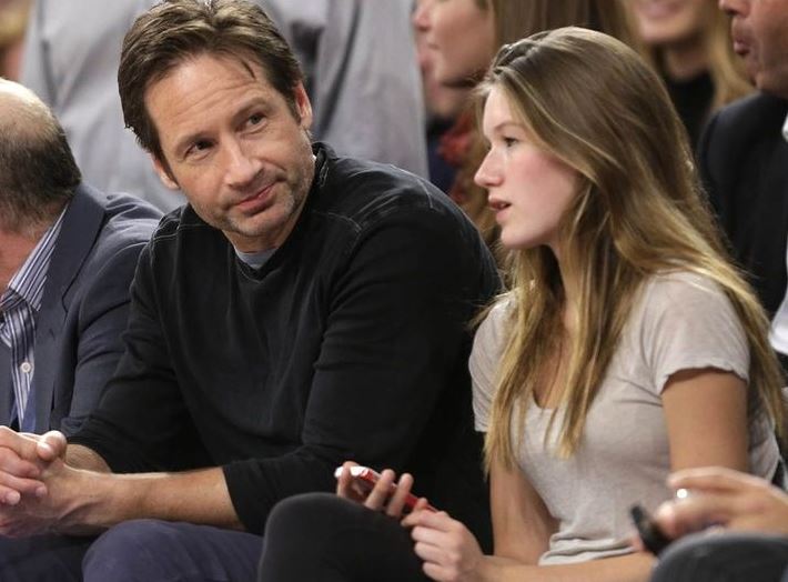 West Duchovny with her father David Duchovny