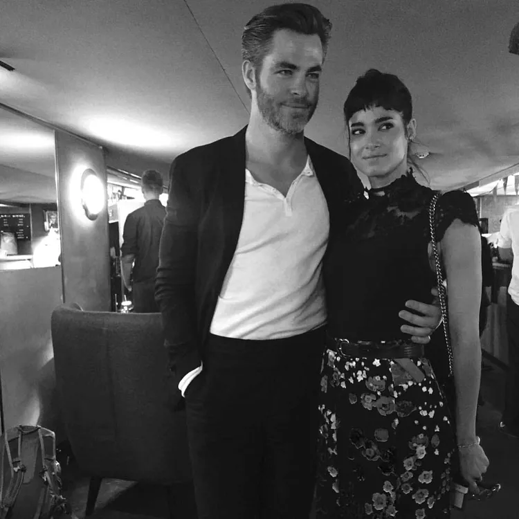 Sofia Boutella seen on a date with Chris Pine